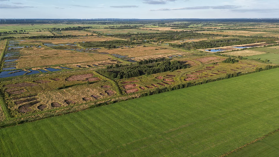 Landschaft bei Christiansholm von oben